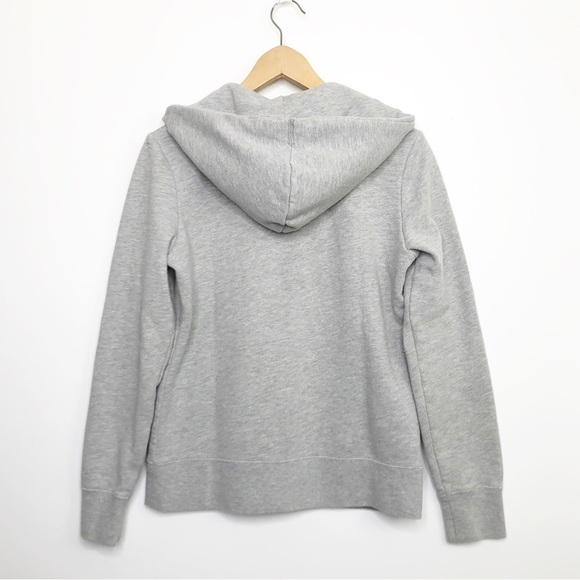 NORTH face gray play purple accent, zip front hoodie - Picture 2 of 10